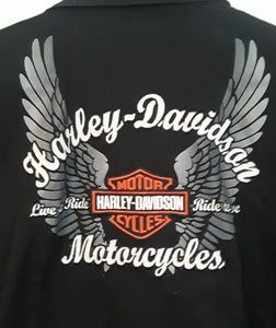 HARLEY DAVIDSON ZIP FRONT TOP
